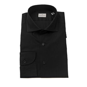 Bagutta Black Cotton Men's Slim Men's Shirt